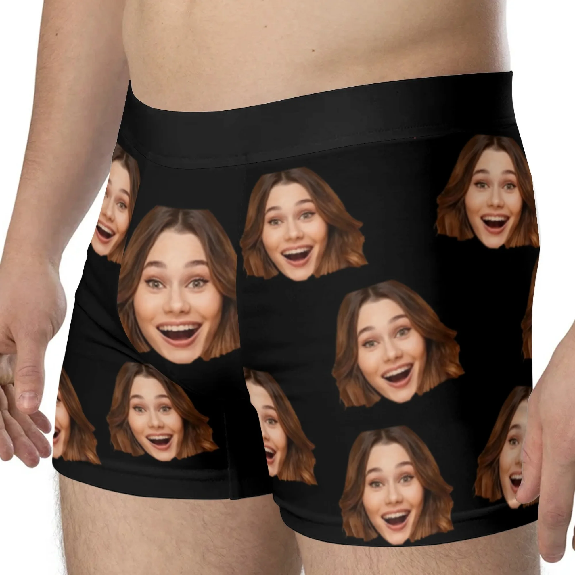 Personalized Face Photo Underwear Custom Boxer Briefs Custom Men Valentine's Day Gift For Husband Anniversary Gift for Dad