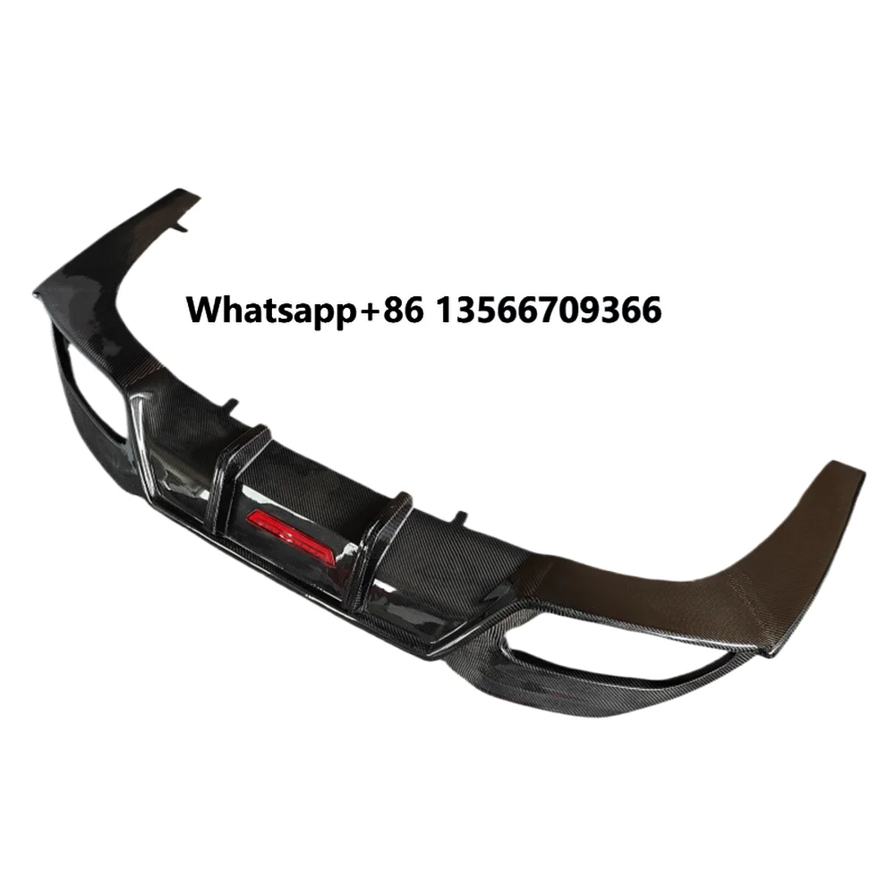 

Carbon Fiber TK Style Rear Diffuser with LED Lights Body Kit for 8 Series G14 G15 G16 Car Accessories Bumper