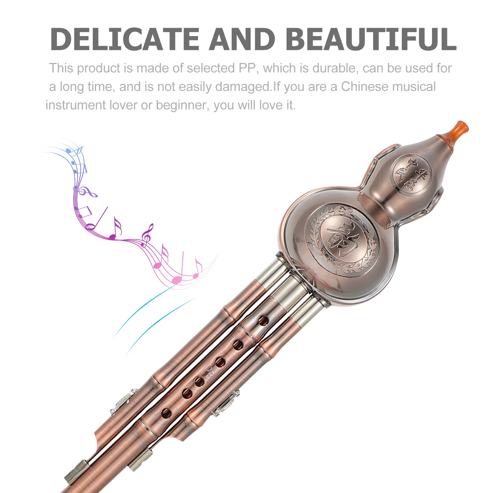 

1 set 1 Set Cucurbit Flute Pp Gourd For Beginner Chinese Traditional Musical Instrument Practice Tool Ethnic Flute Instrument