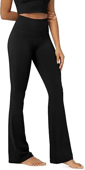 

High-Waisted Wide-Leg Yoga Pants for Women Bootcut Exercise Trousers Bell Bottoms Abdomen Shaping Ladies' Leggings