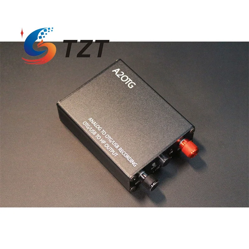 

TZT A2OTG Mobile Stereo Live Streaming Audio Interface Analog to OTG/USB Recording Sound Card for iPhone/Huawei & Android