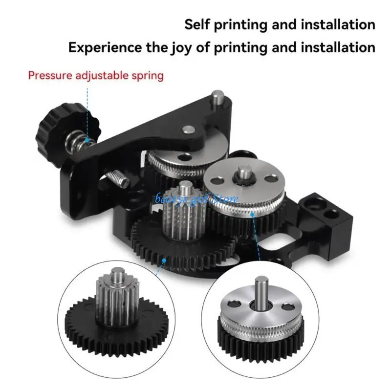 

C7AB Precise Double Drive Gear Extruder Gear Set for HGX-LITE-extruder Hardened Steel Extruder Set