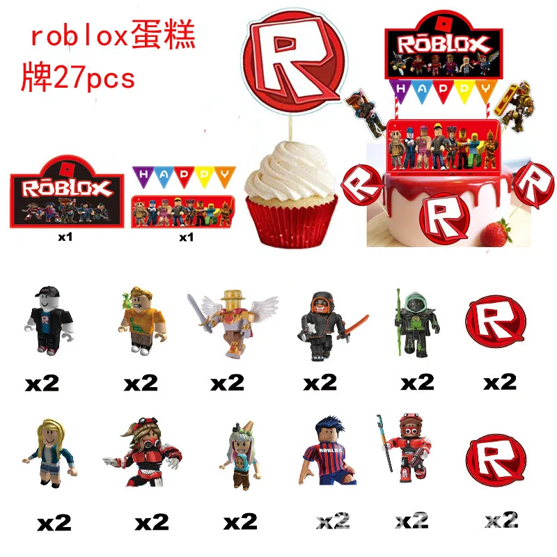 Virtual Reality Roblox Game Pull Flag Theme Exquisite Child Reunion Party Banner Student Room Decor Insert Label Birthday Gift