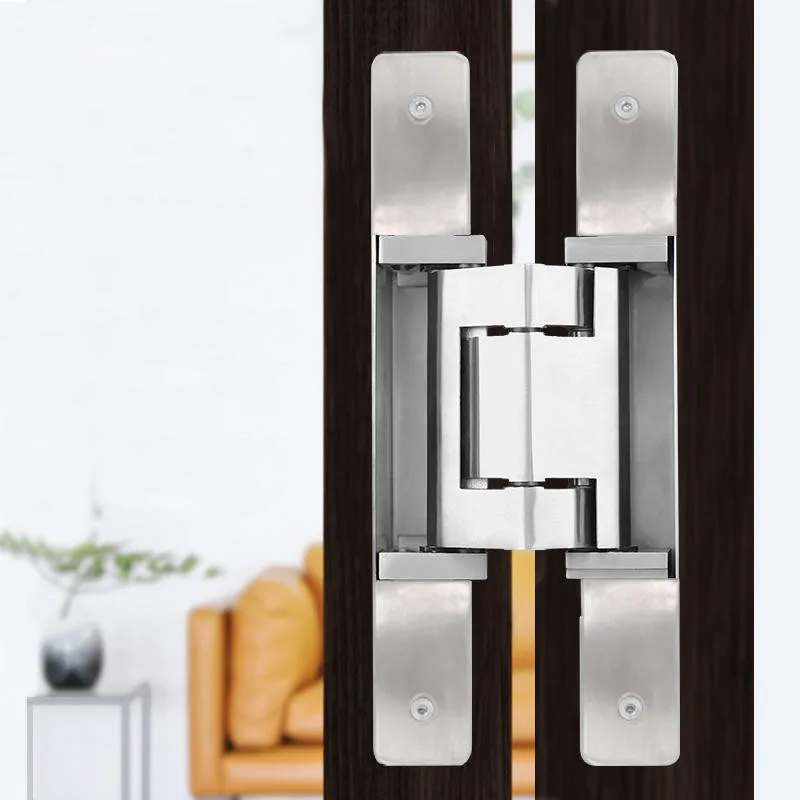 

200kg Heavy Duty 3D Adjustable Stainless Steel Concealed Door Hinge 180 Degree Wooden Gate Invisible Hinge