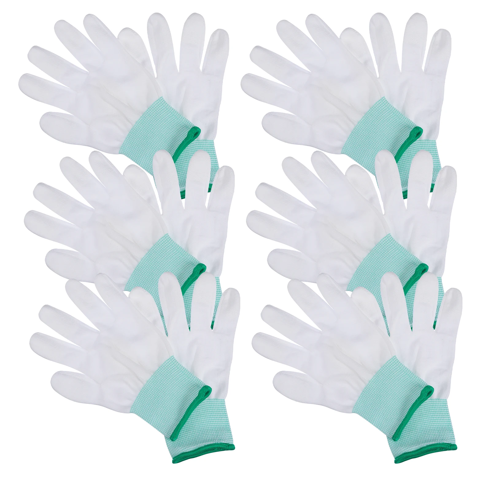 

Pu Coated Finger Gloves Thin Comfortable Breathable Non slip Men H Protection Labor Fittings Gardening Construction Auto