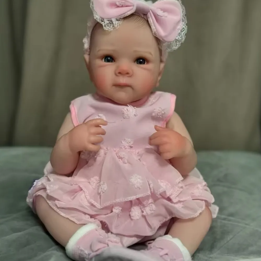 دمية أطفال حديثي الولادة من بيتي بيبي مقاس 18 بوصة مصنوعة يدويًا من الفينيل الناعم بالكامل دمية طفلة تولد من جديد لهدايا أعياد الميلاد