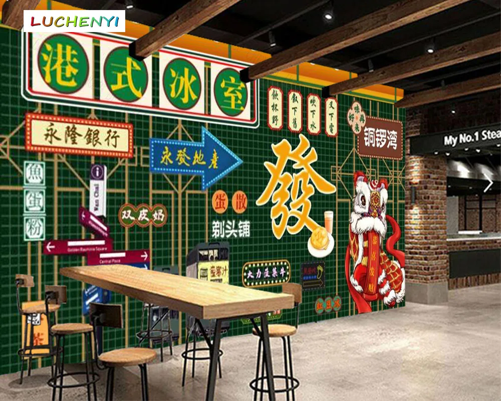 

Papel de parede custom ice room 3d wallpaper mural,cool drink restaurant juice milk tea shop dining room wall papers sticker