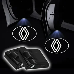 New 2pcs LED Car door universal projector high-definition welcome light For Renault Clio Laguna 2 Megane 2 3 Duster Logan Captur