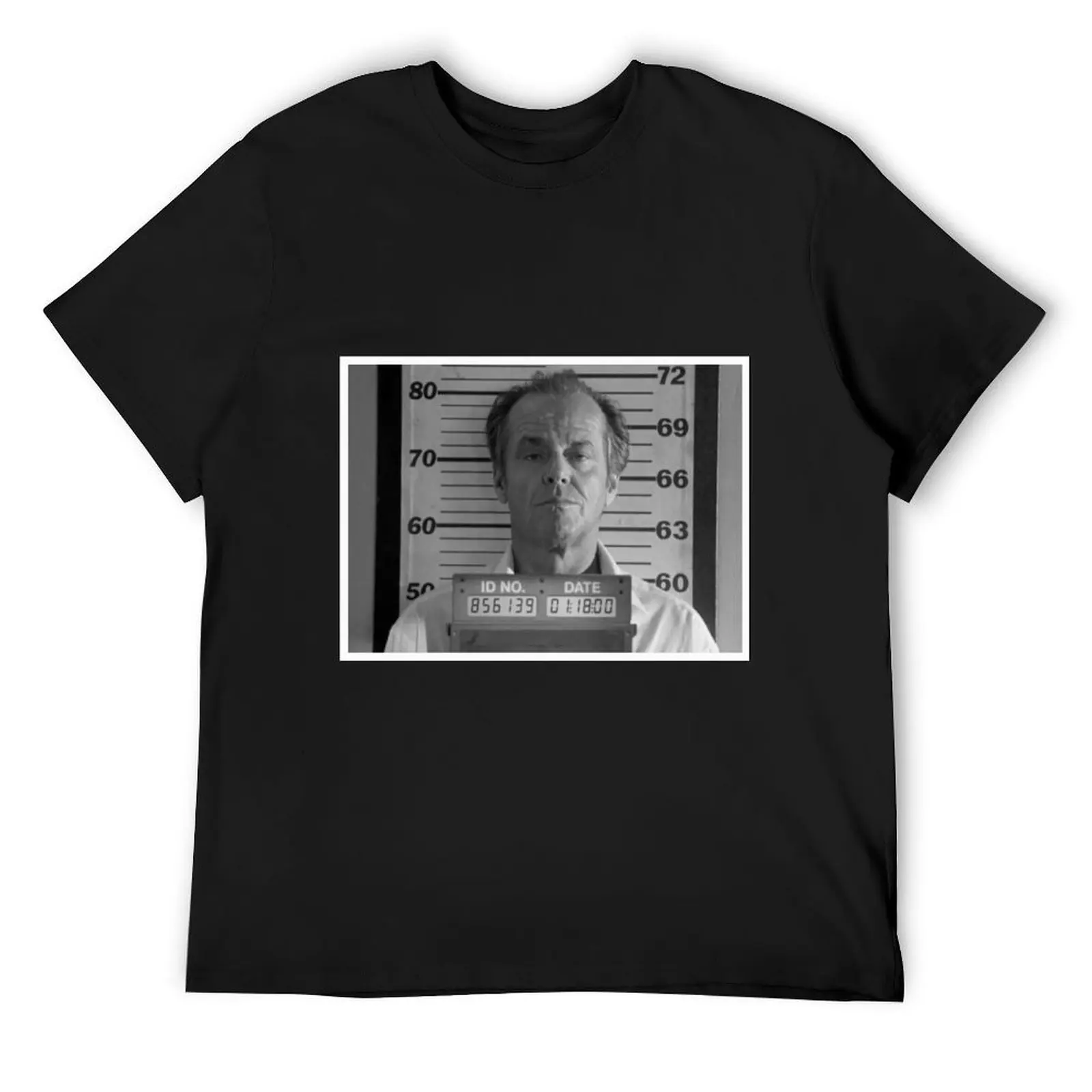 Jack Nicholson Mugshot T-Shirt plain vintage anime shirt plus size tops shirts graphic tee mens shirts graphic tee