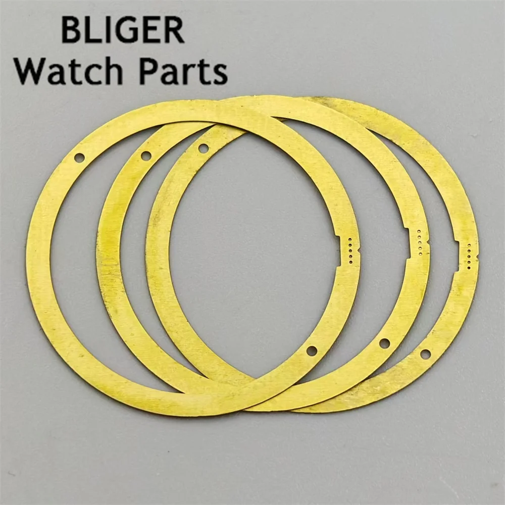 Junta de esfera de cobre junta gruesa compatible con movimiento NH34 NH35 NH36 NH37 NH38 NH39 y se puede subir alinear con la manija