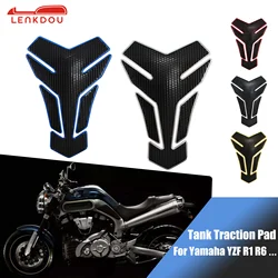 3d tanque de combustível combustível tração almofada protetor adesivo decalques para yamaha yzf r1 r6 mt01 fz6 fz8 fz1 xj6 xjr 400 acessórios da motocicleta