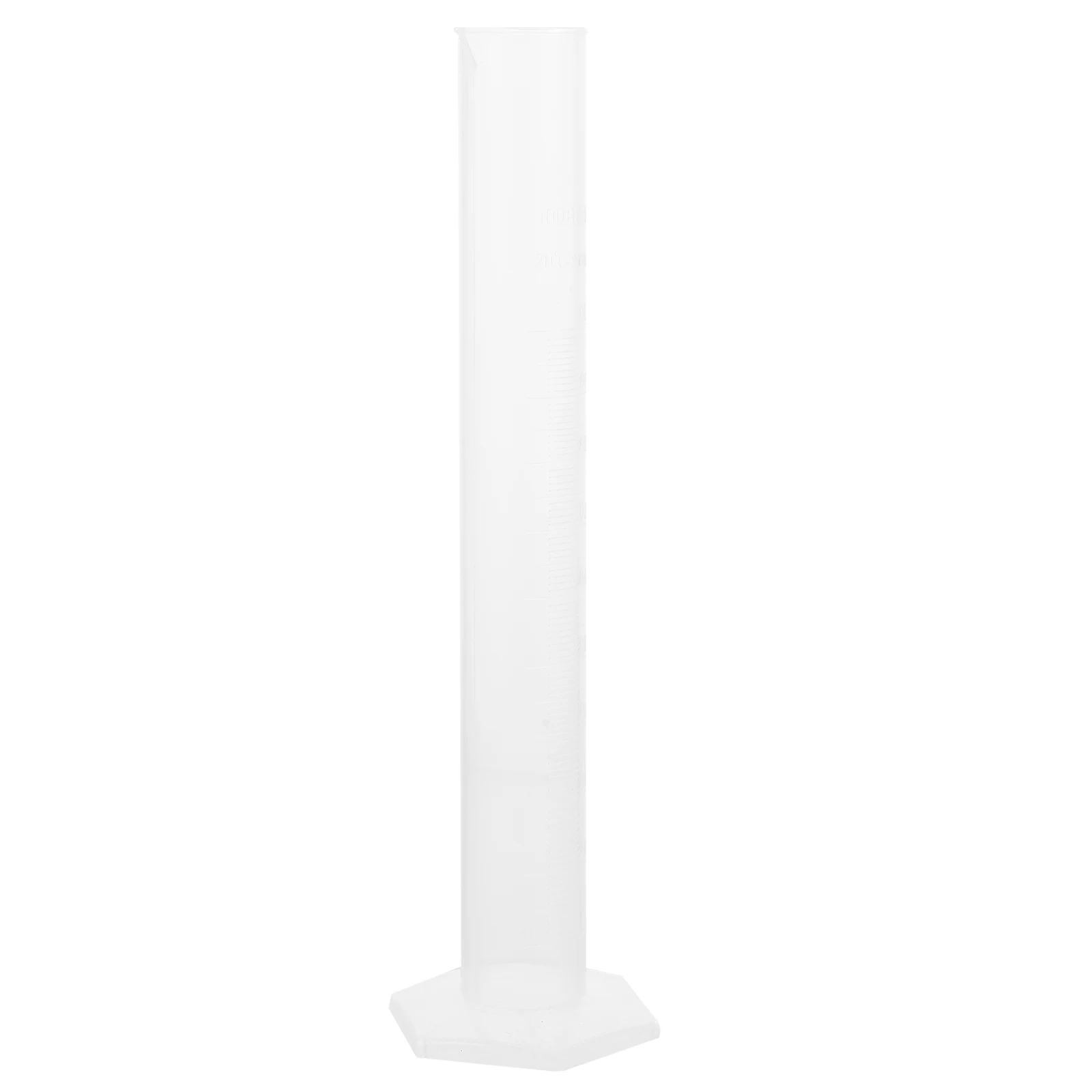 

Plastic Graduated Cylinder 100ml Wide Rim Tapered Spout Accurate Lab Measuring Cylinder Plastic Bottle Home Use