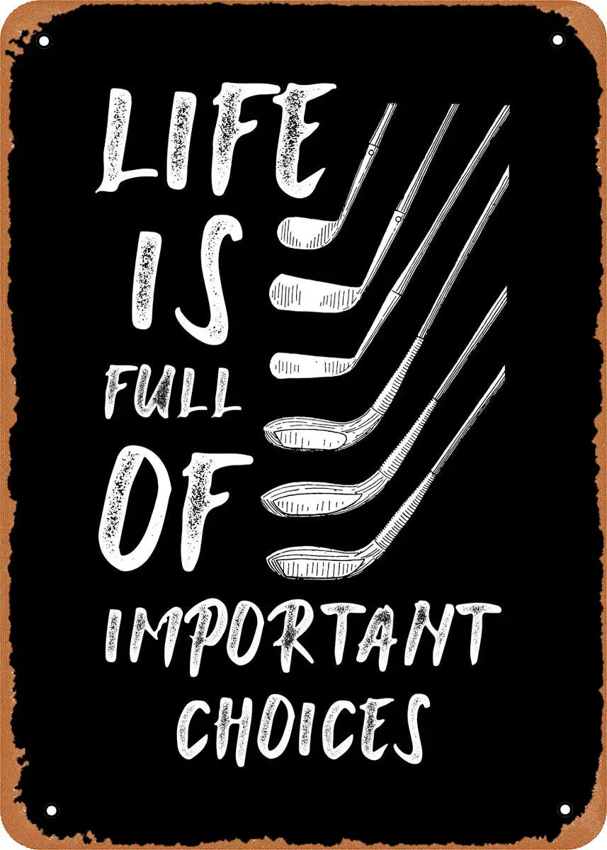 Fanzi винтажный вид металлический знак-Спорт Гольф подарок-8 дюймов X 12 дюймов Оловянная пластина Настенный декор