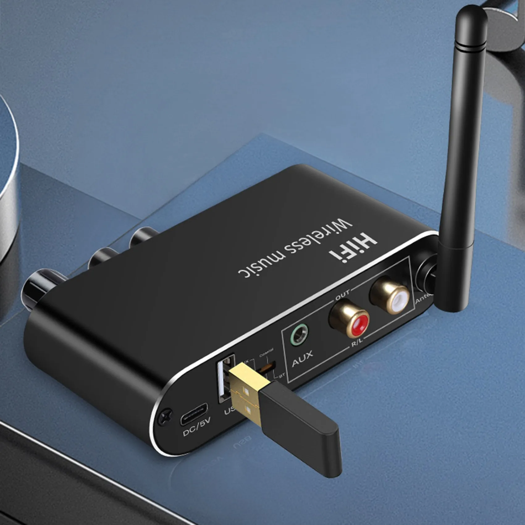 POP-l3 в 1 HIFI ЦАП цифровой аудио в аналоговый аудиоконвертер Bluetooth приемник и передатчик 3,5 мм AUX коаксиальный оптический