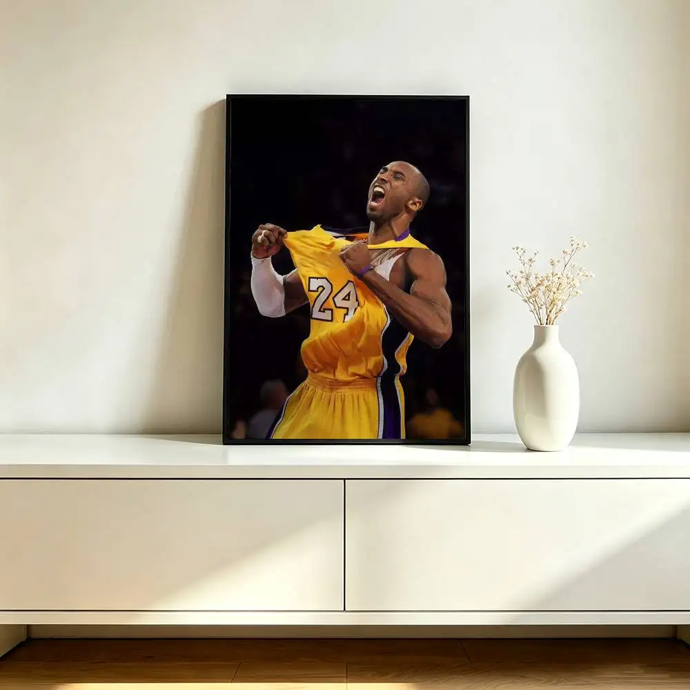 Black Mamba Kobe Bean Bryant Poster Waterproof Wall Art Sticker For Bar Living Room Vintage Decor High Quality Print Gift