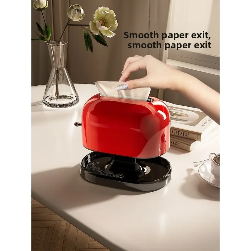 

Коробка для салфеток, креативная картонная коробка с пружинным дном, настольная гостиная, новинка 2025 года, многофункциональная домашняя высококачественная легкая роскошь