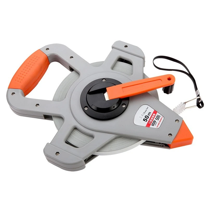 

50 meters steel tape measure, first-class precision 100 meters leather measure, plastic steel high-precision meter