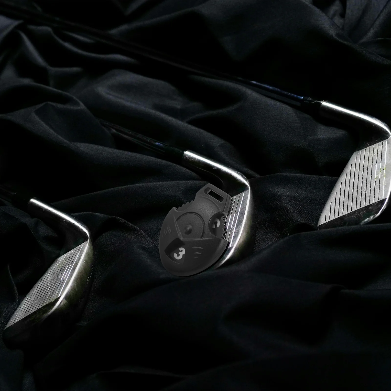 Étiquettes numériques de Club de Golf, 6 pièces, en plastique en forme de cœur, rotatif, Flexible, couvercle de tête, dispositif de notation de Golf