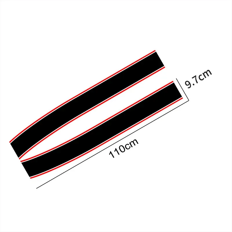 Auto Decal Hood Scratched Sticker Car Engine Cover Vinyl Stripe For Mini Cooper F56 R55 R56 R60 F55  F60 F54 Car-Styling Decor