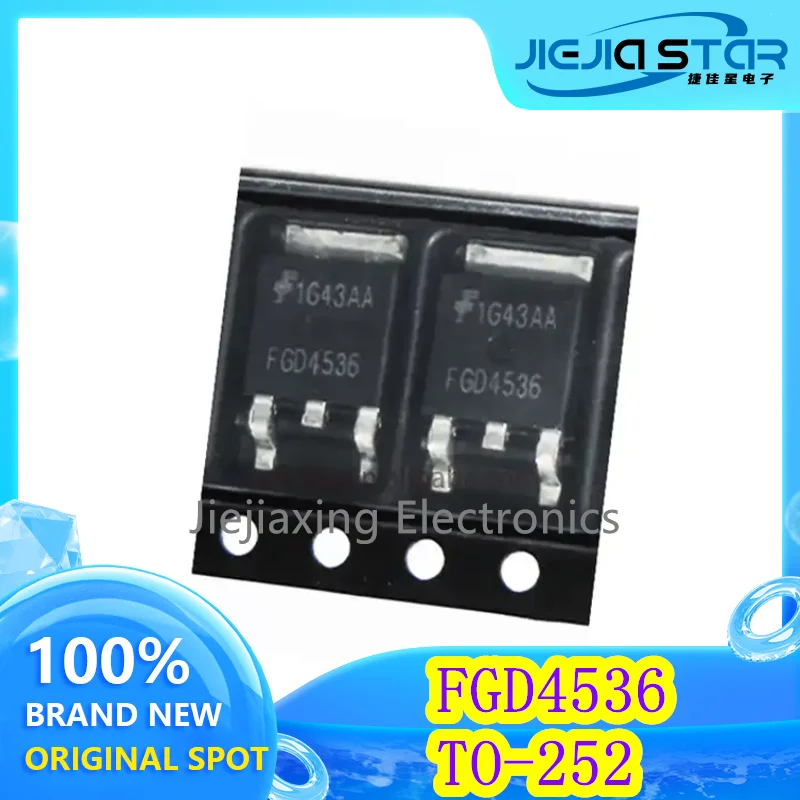 

4 pieces FGD4536 FGD4536TM 100% brand new imported LCD field effect MOS tube 360V 50A TO-252 Electronics