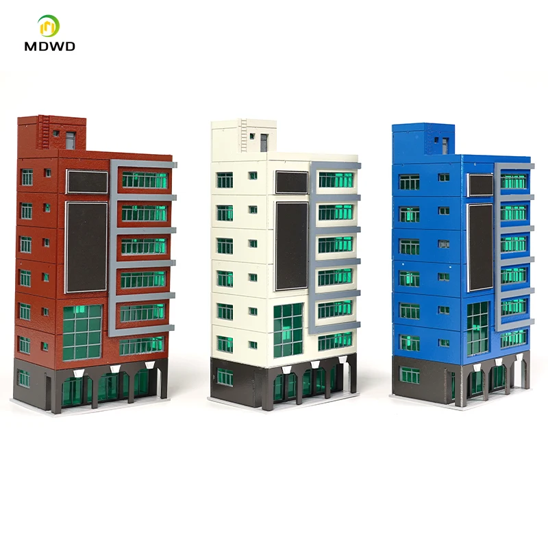 Outland-modelos 144 N, tren a escala, rascacielos, construcción, centro de compras, juguete educativo, aprendizaje juguetón