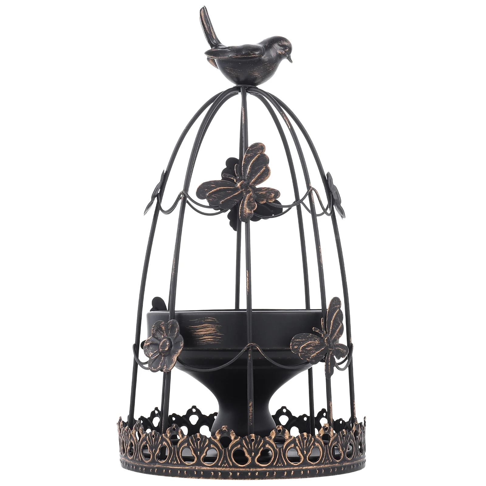 

Delicate Cage Shaped Candleholder Creative Design for Living Room Bedroom Decor Dinner Table Decoration Housewarming