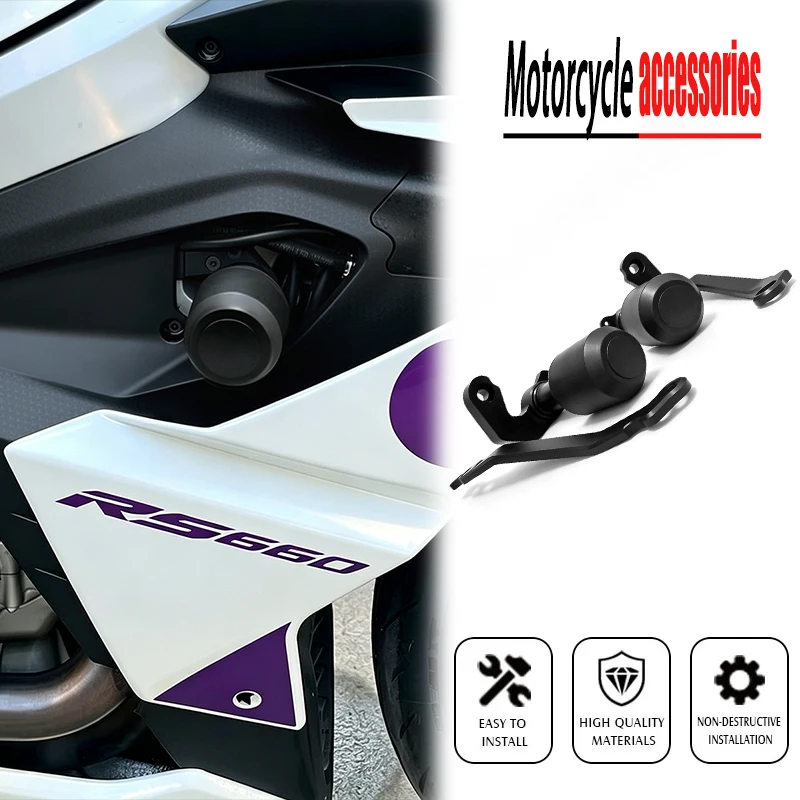 For Aprilia RS660 R S660 rs660 2021-2025 Motorcycle CNC Falling Protection Frame Slider Fairing Guard Crash Pad Protector