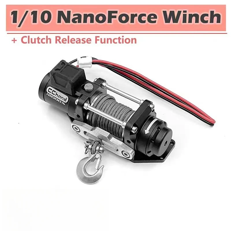 

1/10 NanoForce winch for Axial scx10 iii JL Wrangler VS4 10 Phoenix RC4WD TF2 4RUNNER TRX4 Bronco 2021 TRX6 Ultimate RC Hauler