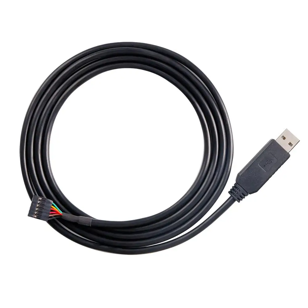 DTECH FTDI USB naar TTL seriële 3,3 V adapterkabel 6-pins 0,1 inch pitch vrouwelijke socket header UART IC FT232RL chipvenster 10 8 7 Li