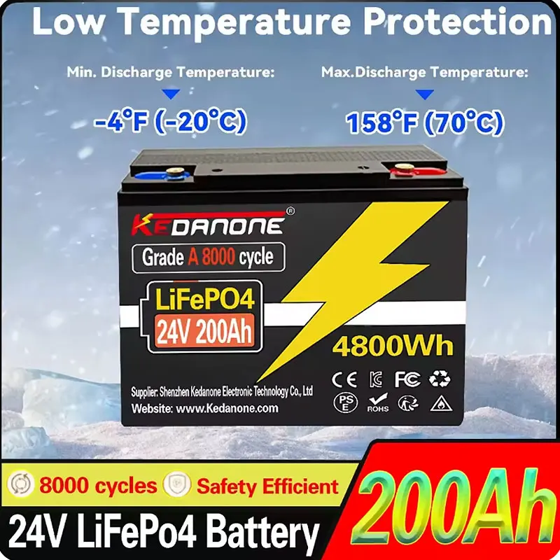 

2025 New LiFePO4 32700 24V 120AH Battery Built-in 100msrv Rechargeable Ferrous lithium phosphate Solar Off-grid Battery