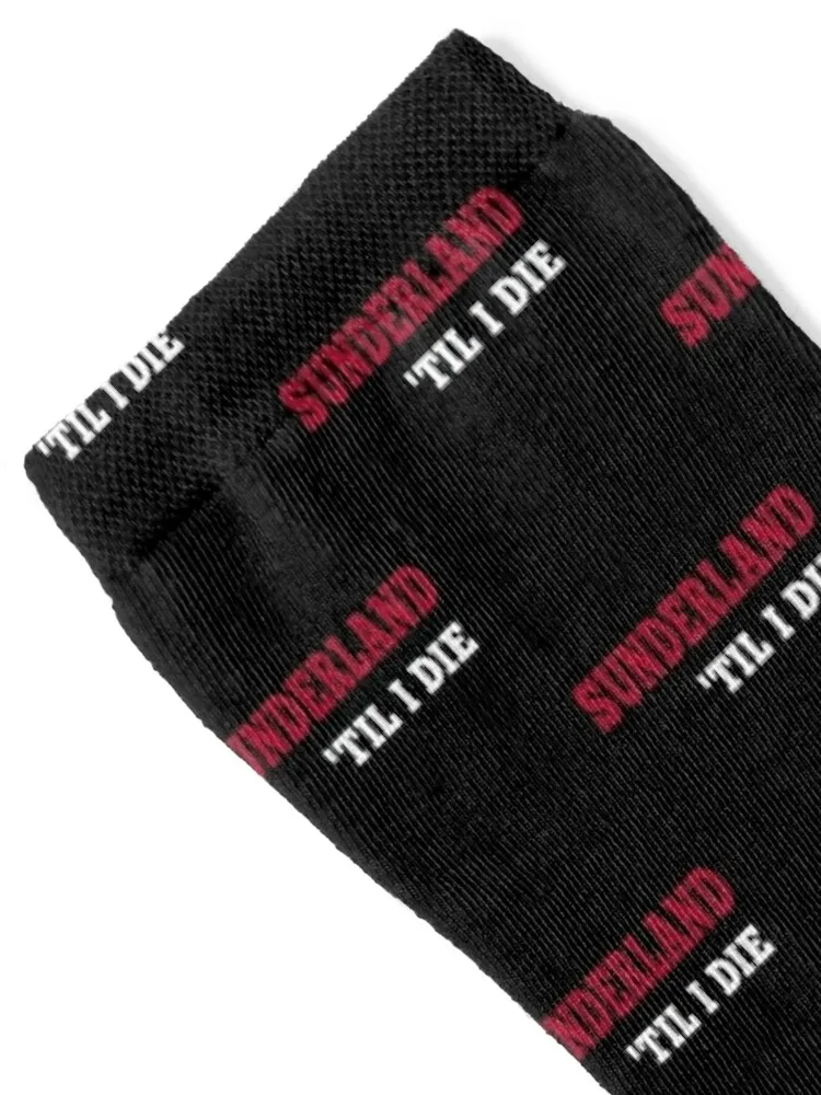 Sunderland Till I Die SAFC Fan Classic Socks men cotton high quality soccer anti-slip FASHION Lots Boy Child Socks Women's