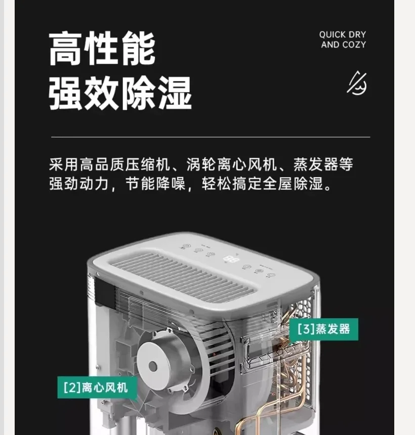 

220 В осушитель Haier для дома, тихий очиститель воздуха в помещении, поглотитель влаги, сушилка BD