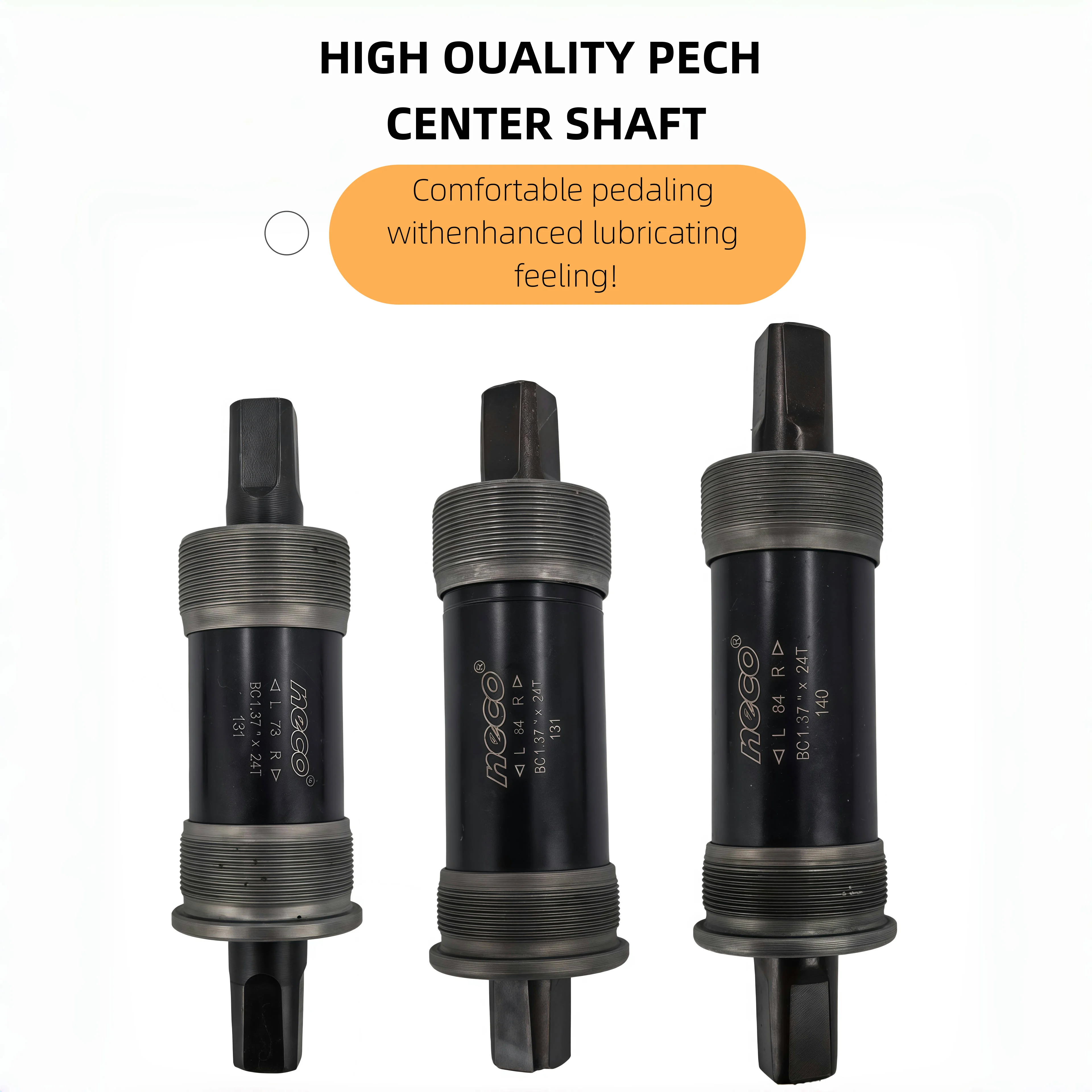 

Neco B910 Ebike bike Fat bike Bottom Bracket Square Hole 73mm 84mm Bike Bottom Bracket Axis BB MTB Bottom Bracket 131 140 mm