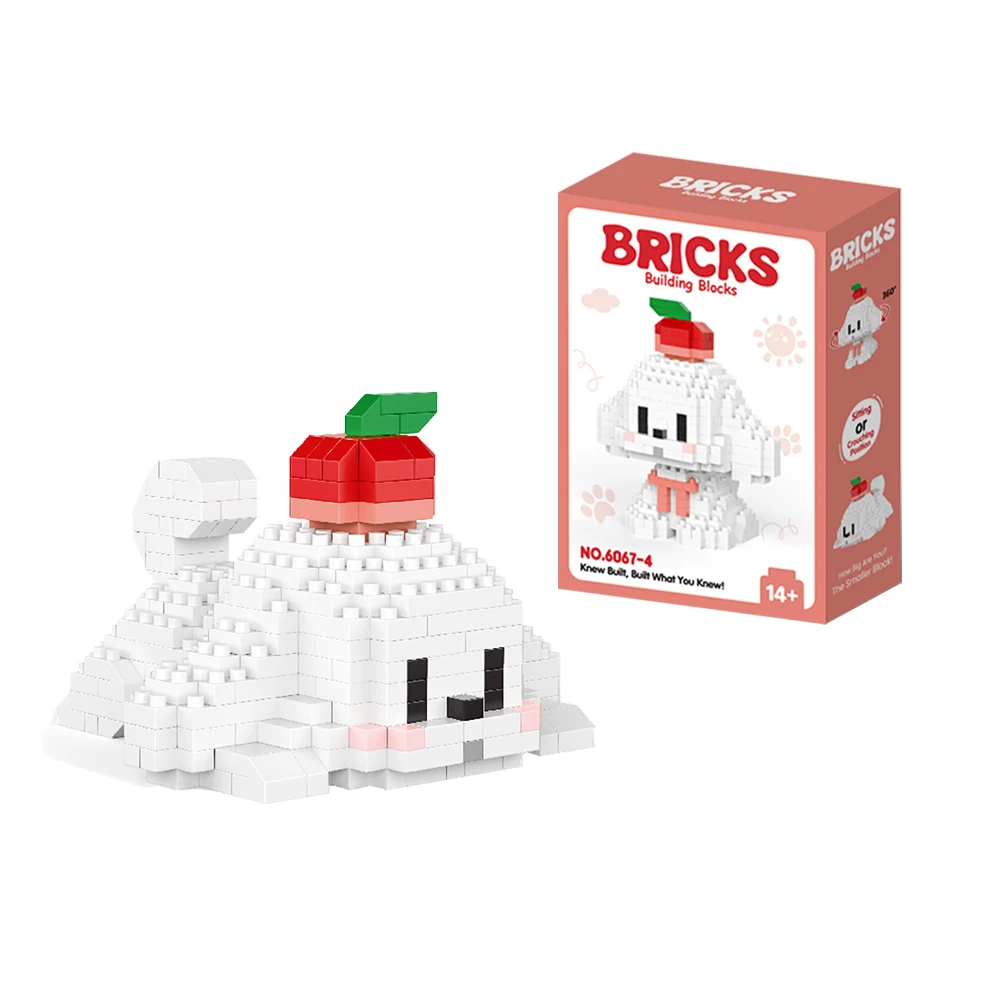 Micro Mini Building Blocks Toys Dog - Double Form Options, Multiple Cute and Adorable Styles for Kids and Pet Lovers DIY Models