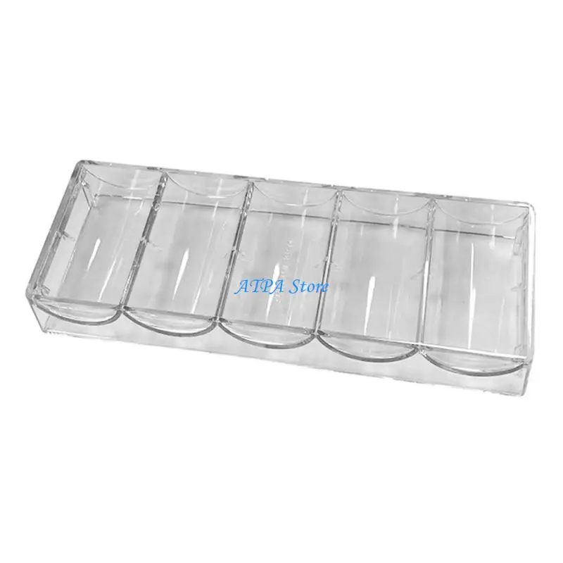 U13C Acrylic Chip Rack Chip Holder Profession Casino Game Chip Box