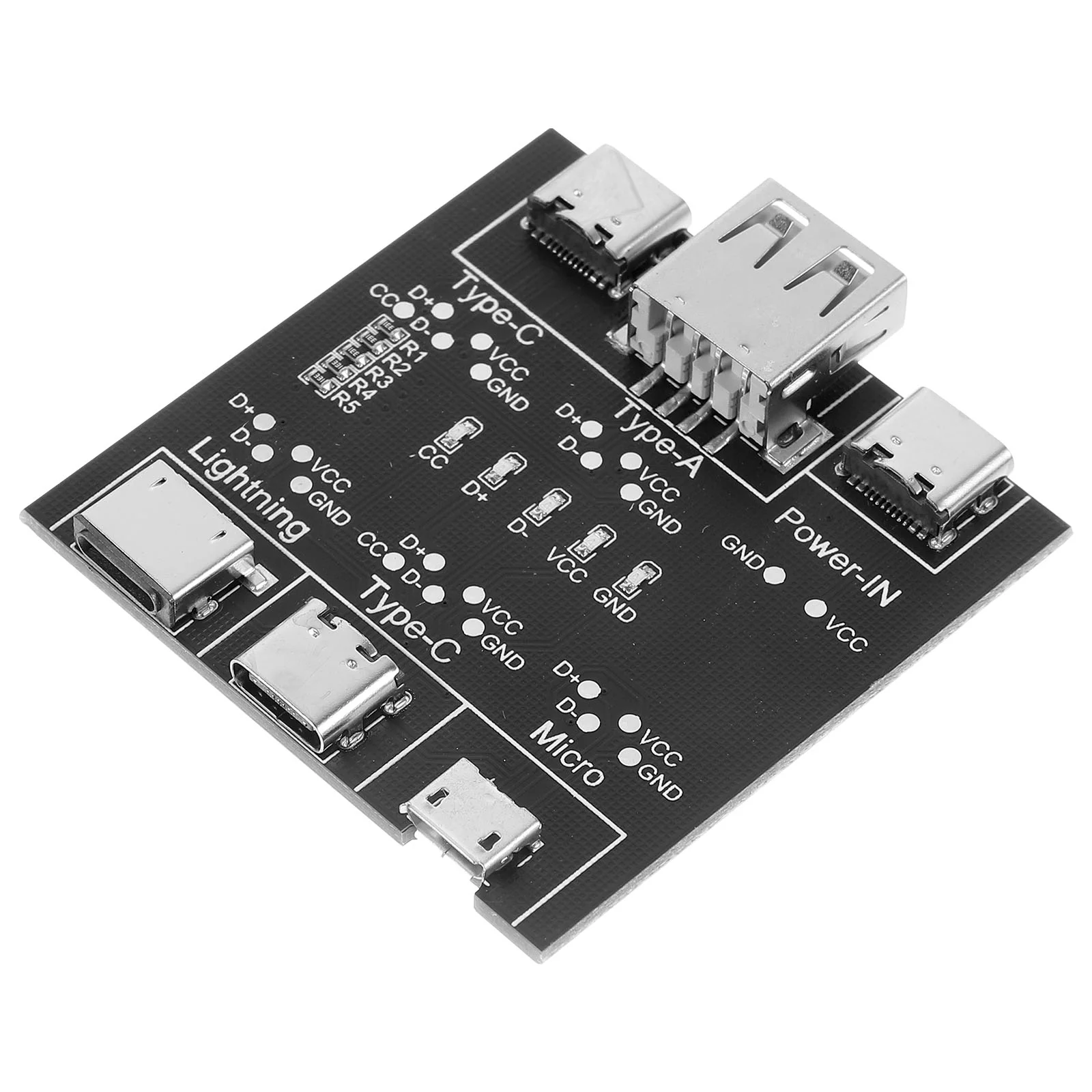 Placa de detección de línea de datos de carga Cables de carga Cam Metal multifunción USB Tester