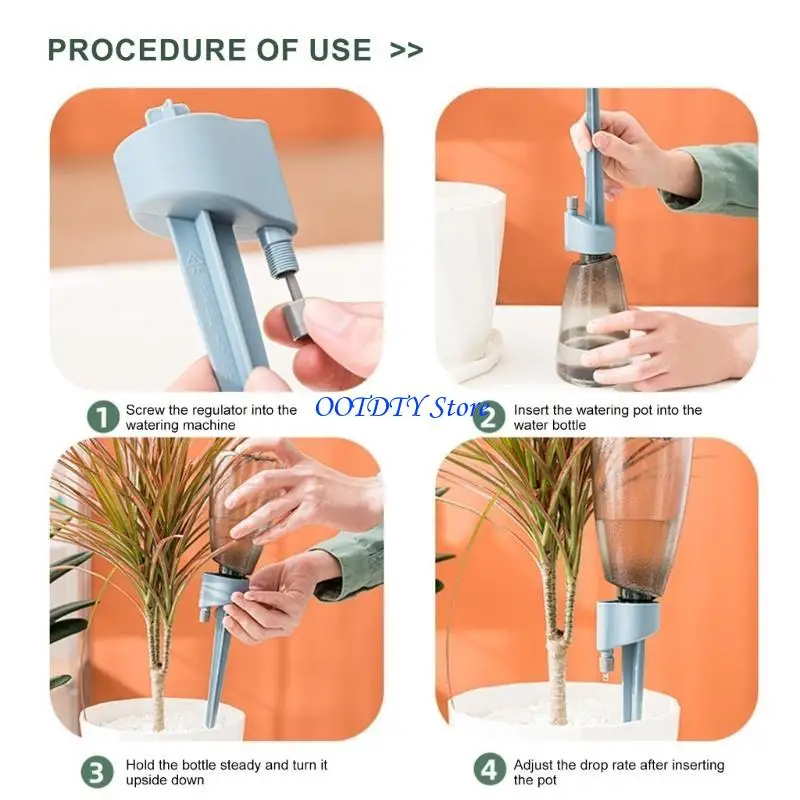 367A 2PCS Watering Device Water Drip Irrigator Tool Automatic for Home and Office Use Easy Installation for Selfwatering