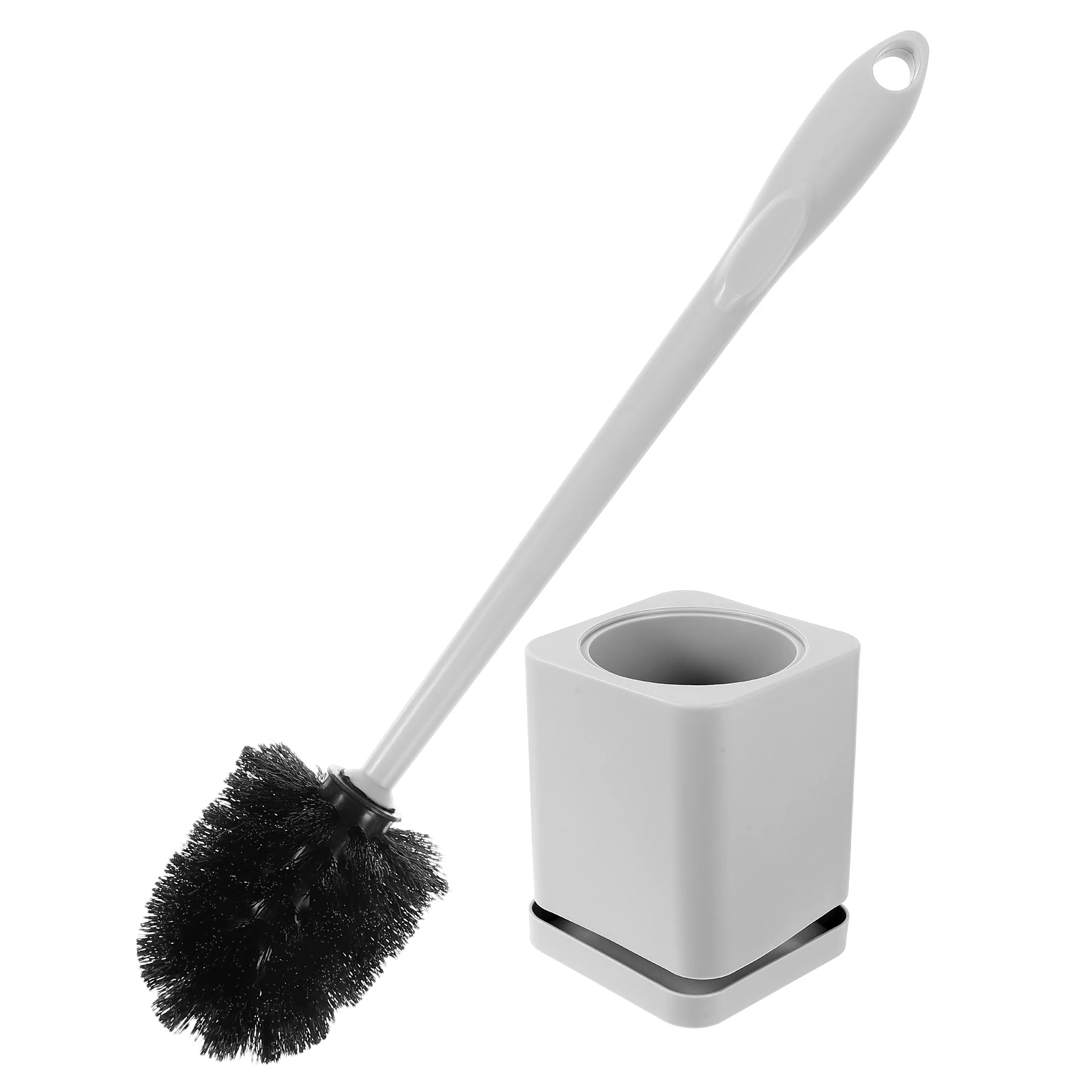 

Long Handle Toilet Brush With Base Toilet Urinal Brush Home Bathroom Hotel Cleaning Accessories for Home Bathroom (White)