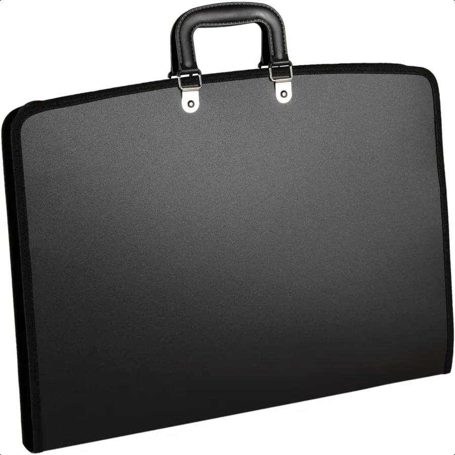

Acocony 11x17 Portfolio Folder for Artwork with Zipper Closure 11x17 Portfolio Case PP Material Oxford Cloth Edge Waterproof Bl