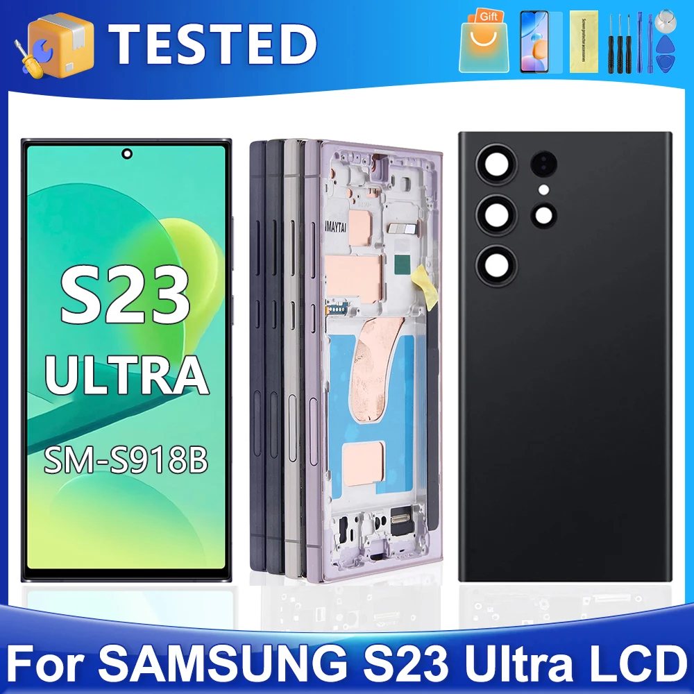 6.8 ''s23 ultra für Samsung getestet s918b s918u s918w s918n s9180 LCD-Display Touchscreen Digitalis