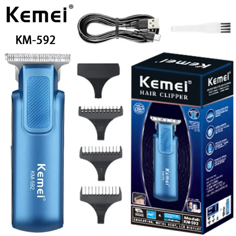 

Manufacturer New Design Mini Electric Hair Trimmer Km-592 Men Body Grooming Hair Trimmer With Usb Rechargeable