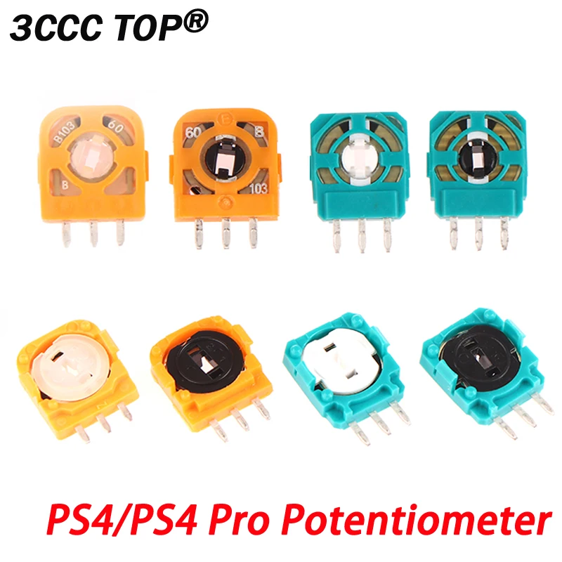 10PCS For PS4 / PS4 Pro Joystick Potentiometers Sensor Repair Kit Controllers 3D Thumbstick Axis Resistors Repair Part