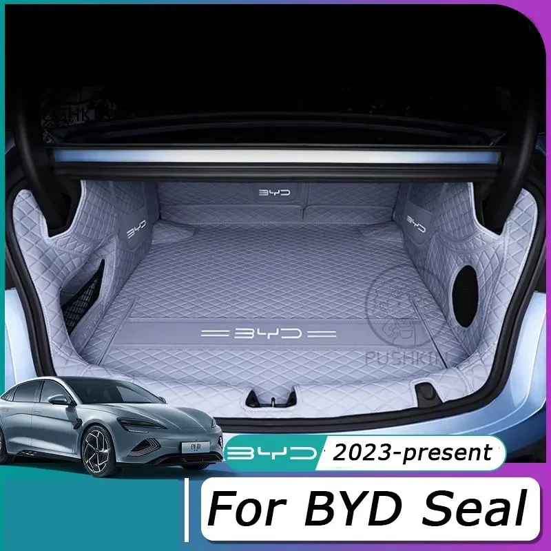 

For BYD SEAL EV 2023 ATTO 4 Custom Car Trunk Main Mats Waterproof Anti Scratch Non-slip Protect Cover Internal Auto Accessories