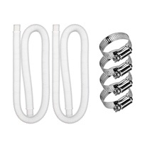 Outdoor Swimming Pool Filter Pump 1.5m Hose Metal Clamp Replacement Pool Accessories for Intex 330/530/1000 Gallon Pool Pump