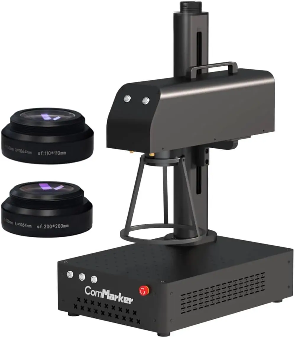 

20W Fiber Laser Engraver Machine, LightBurn Compatible Laser Engraving with 2 Different Size Lens,2-in-1 Desktop