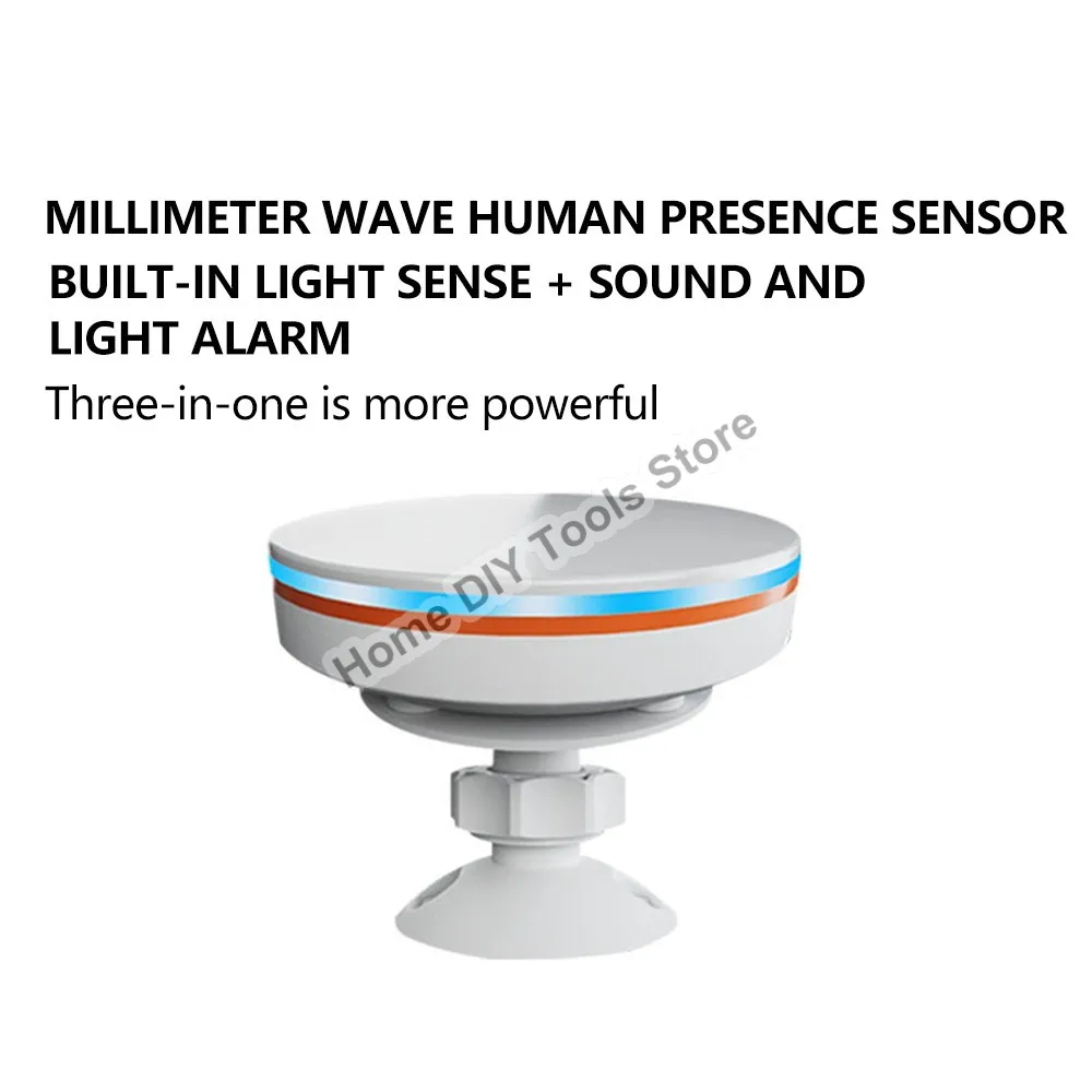 

ZigBee 3.0/Wifi Human Presence Sensor 5V MMwave 24G Radar With Siren Alarm Motion Lux Detection Tuya/Smart Life Home Automation