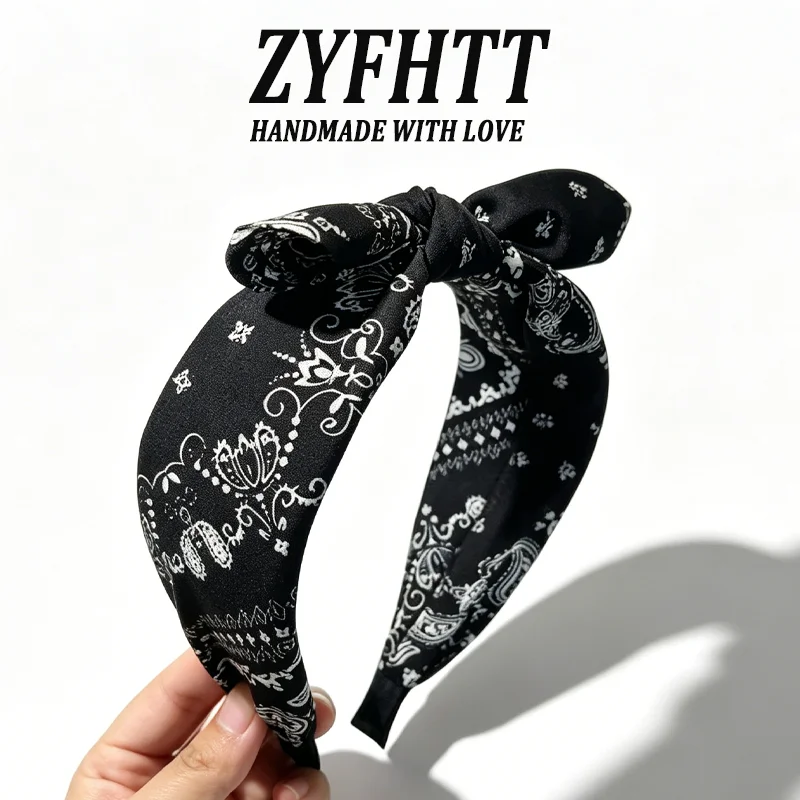 1/4 Stück ZYFHTT Bohemian Style Cashew Print Stirnband für Frauen, elegantes Haarband für den täglichen Gebrauch, modisches Haarband für Mädchen zum Waschen des Gesichts – Detail 7