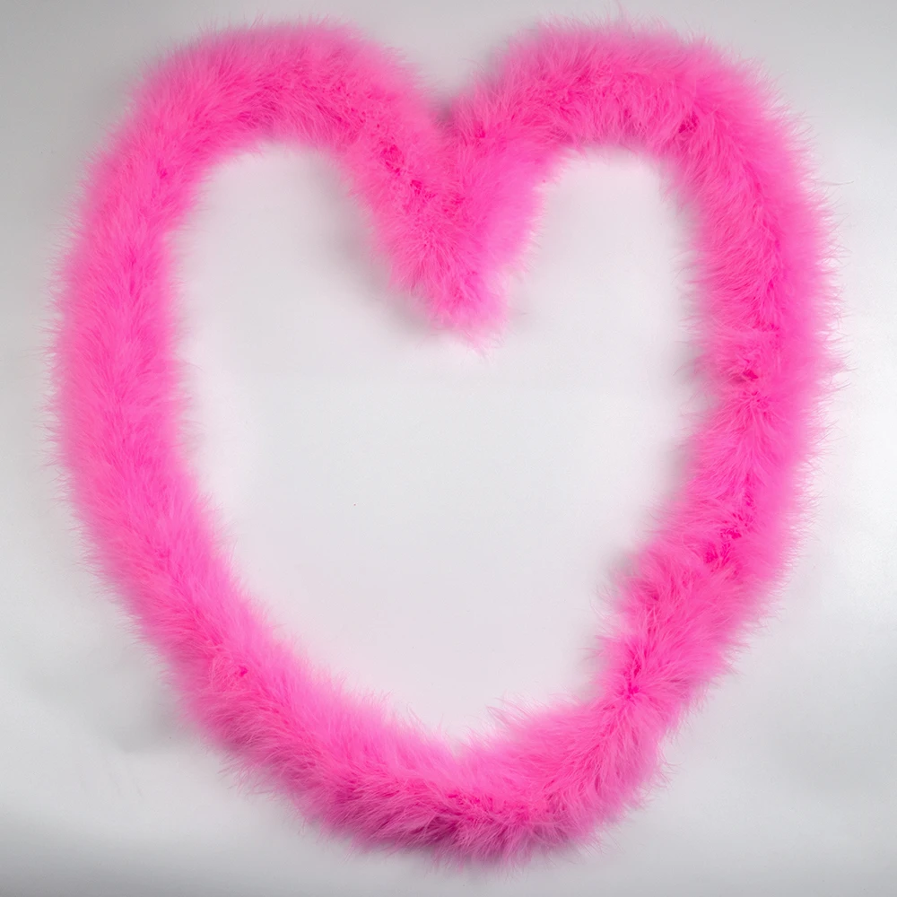 2Meter Pink Marabou Turkey Feather Boa 11-50g Turkey Plume Scarf Wedding Party Dress Decoration Accessories Diy Craft Shawl