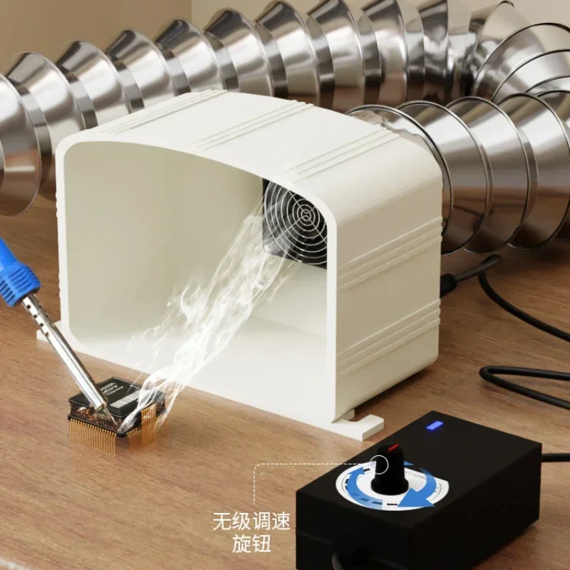Hot SalesPowerful Small Soldering Smoke Exhaust Machine Desktop Industrial Suction, Vacuum Cleaning, Laser Marking Dust, Mobile