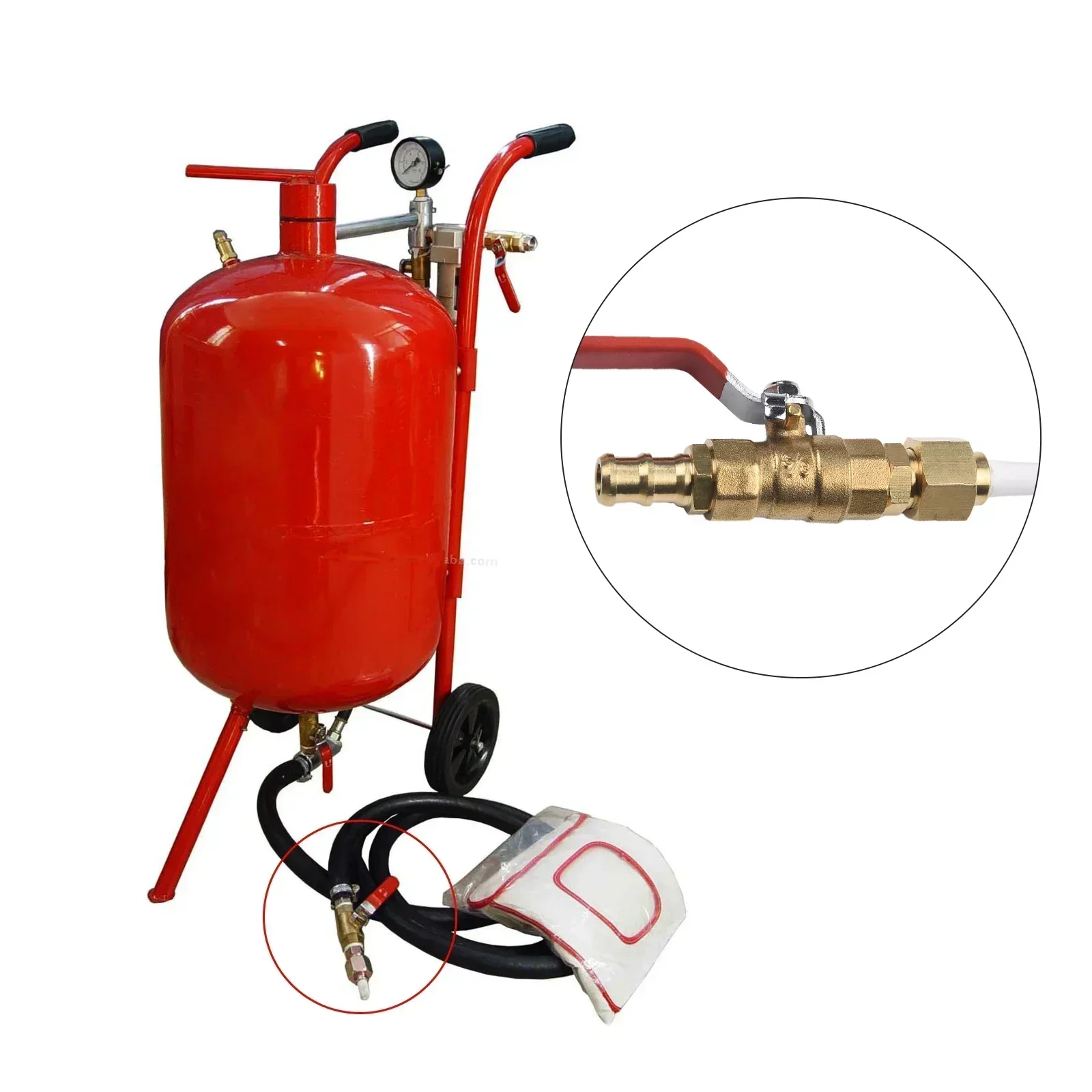 Sand Blasting Tool Valve Type Valve Type Sand Blasting Tool Replacement Rust Removal Sandblaster Nozzle Suction Type